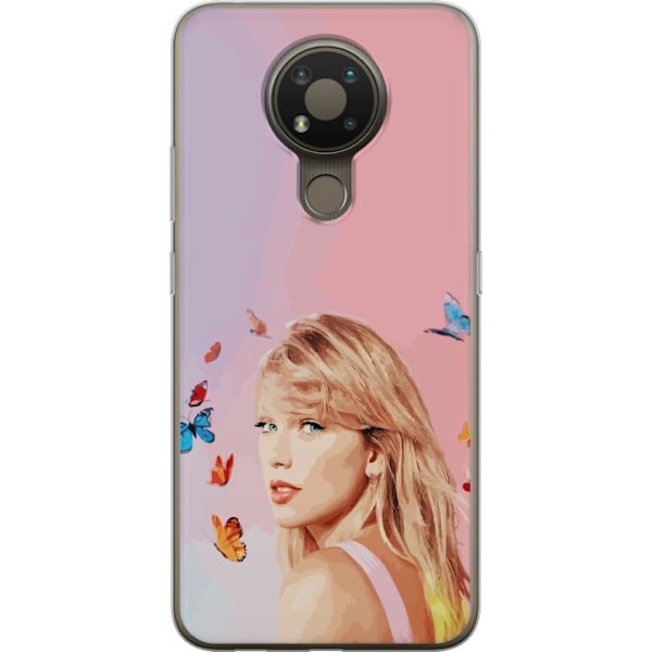 Nokia 3.4 Gjennomsiktig deksel Taylor Swift Sommerfugler