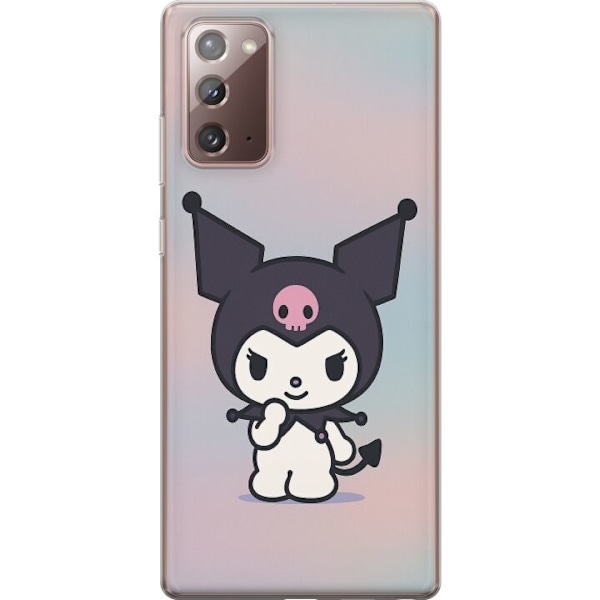 Samsung Galaxy Note20 Gennemsigtig cover Kawaii Sanrio Kuromi