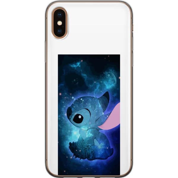 Kompatibelt Mobildeksel til Apple iPhone X Galaxyinspirert Stitch med stjernehimmel og romtema blå