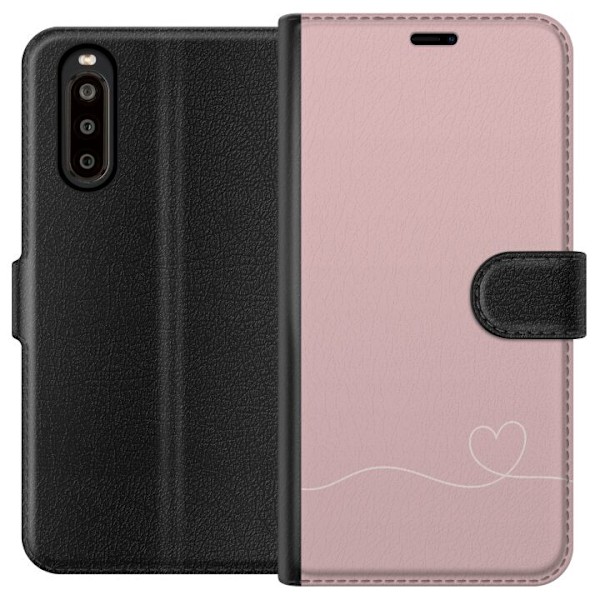 Sony Xperia 10 II Lommeboketui Rosa Hjärna Design