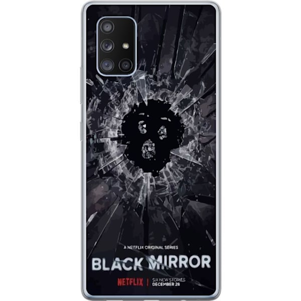 Samsung Galaxy A71 5G Genomskinligt Skal Black Mirror Sci-Fi N
