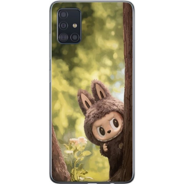 Samsung Galaxy A51 Läpinäkyvä kuori Labubu Graffiti Vibes