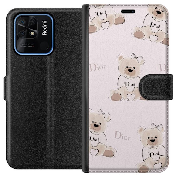 Xiaomi Redmi 10C Tegnebogsetui Teddy Dior Vibes - luksuriøs b
