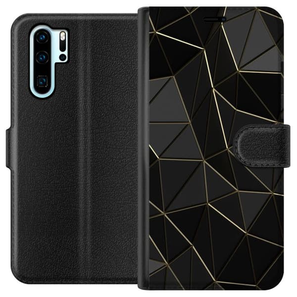 Kompatibelt Lommeboketui til Huawei P30 Pro midnatt