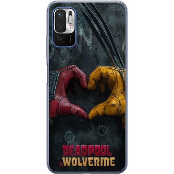 Xiaomi Redmi Note 10 5G Läpinäkyvä kuori Wolverine Deadpool