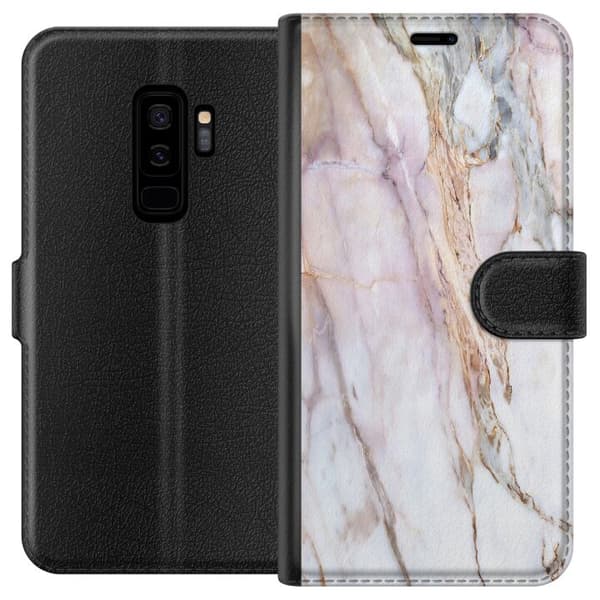 Kompatibel Tegnebogsetui til Samsung Galaxy S9+ Marmor