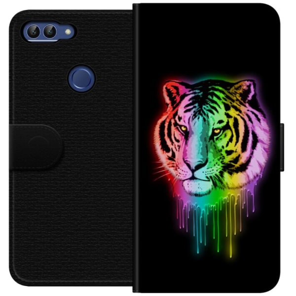 Huawei P smart Plånboksfodral Neon Tiger