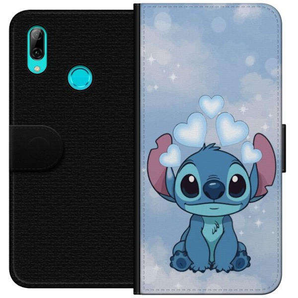 Huawei P smart 2019 Plånboksfodral Stitch Hoppande Glädje – Rolig Design för Present