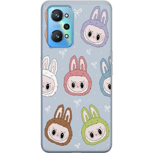 Realme GT Neo2 Gennemsigtig cover Pastel Labubu