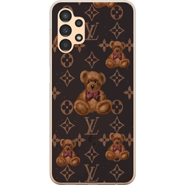 Samsung Galaxy A13 Läpinäkyvä kuori Louis Vuitton Teddykarhu Kuvio Ylellinen Muotisuunnittelu Suosittu Motiivi Muoti-Trendi Ylelliset Asusteet