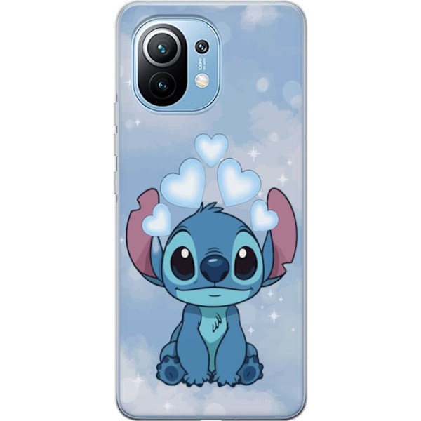 Xiaomi Mi 11 Läpinäkyvä kuori Stitch Hyppäävä Ilo - Hauska Suunnittelu Lahjalle