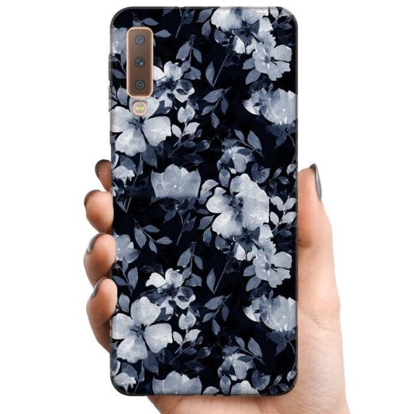 Samsung Galaxy A7 (2018) TPU Mobilcover Blomster