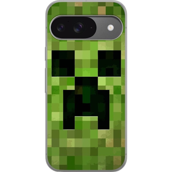 Google Pixel 9 Gjennomsiktig deksel Minecraft