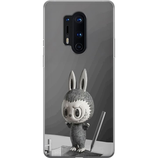 OnePlus 8 Pro Läpinäkyvä kuori Pop Mart MEGA LABUBU LABUBU