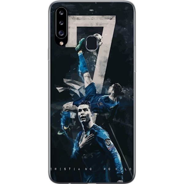 Samsung Galaxy A20s Läpinäkyvä kuori Ronaldo