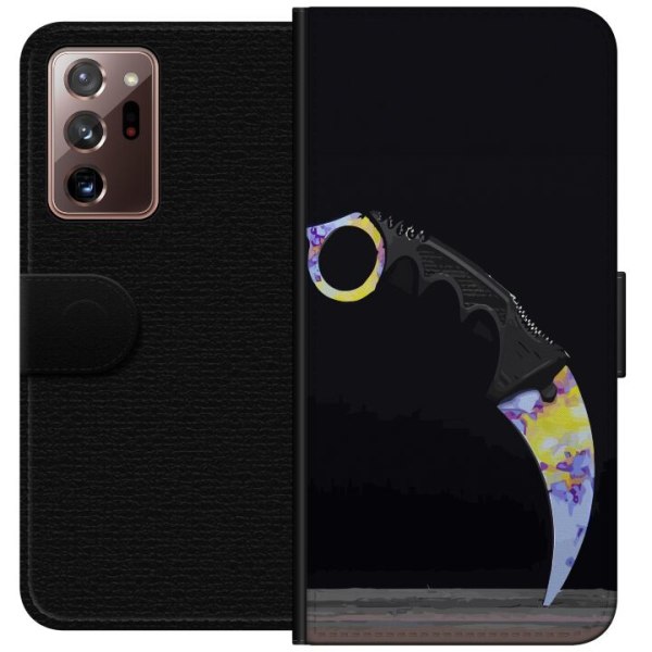 Samsung Galaxy Note20 Ultra Lompakkokotelo Karambit / Butterfl