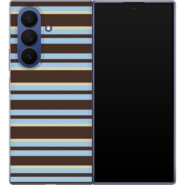 Kompatibelt Mobildeksel til Samsung Galaxy Z Fold7 Brune kaféstriper brun
