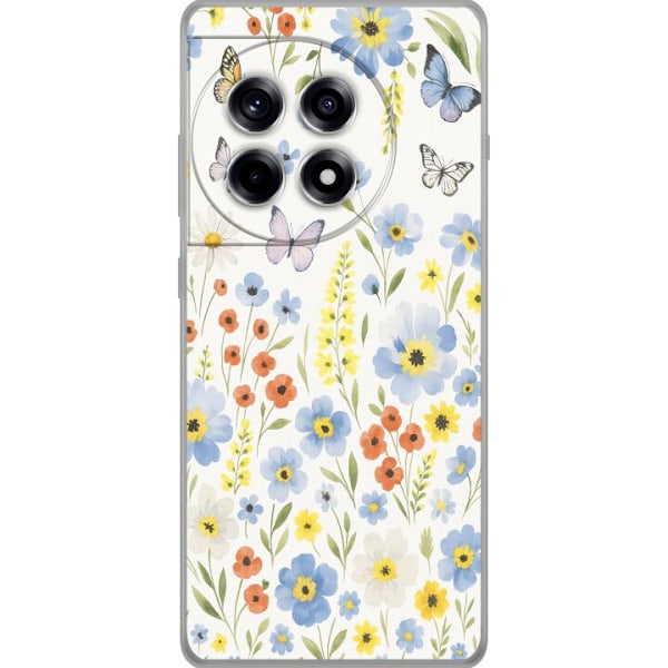 OnePlus 12R Genomskinligt Skal Sommarblommor