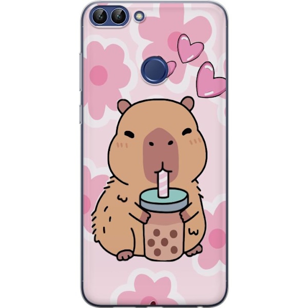 Huawei P smart Läpinäkyvä kuori Kawaii Capybara Sydän Anim