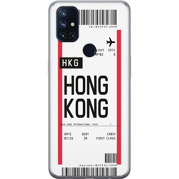 OnePlus Nord N10 5G Läpinäkyvä kuori Hongkong