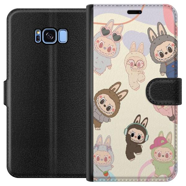 Samsung Galaxy S8 Tegnebogsetui Labubu Pop Mart Samling Motiv Figur Samling Design Populært Art Toy Pop Mart Kreativ Grafisk