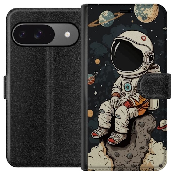 Google Pixel 9 Pro Lompakkokotelo Astronautti