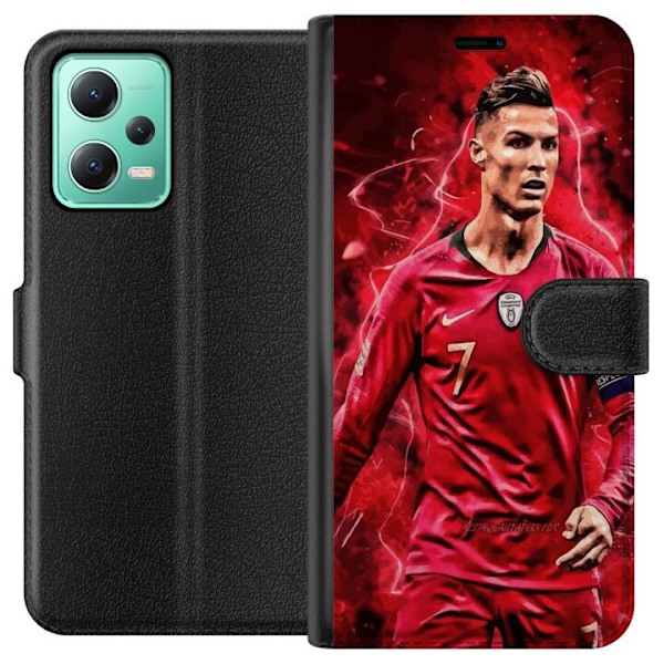 Xiaomi Redmi Note 12 Plånboksfodral Ronaldo Skills – CR7 Design för Äkta Supporters