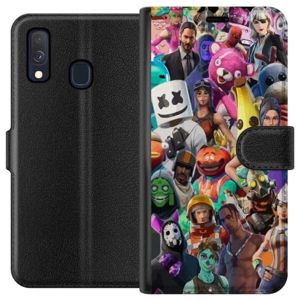 Kompatibel Tegnebogsetui til Samsung Galaxy A40 Fortnite