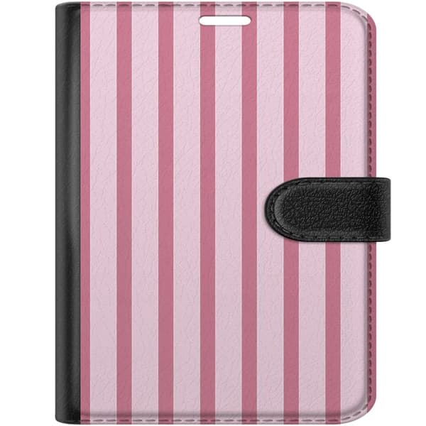 Kompatibel Tegnebogsetui til Apple iPhone Duo Lyserøde striber pink