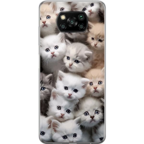 Kompatibelt Mobilskal till Xiaomi Poco X3 NFC Katter