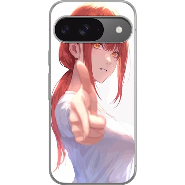 Google Pixel 9 Pro Gennemsigtig cover Makima Chainsaw Man