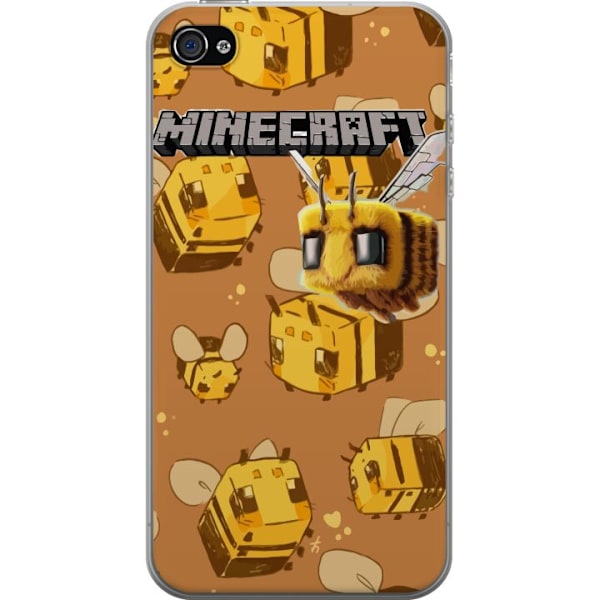 Apple iPhone 4 Läpinäkyvä kuori Minecraft Bi