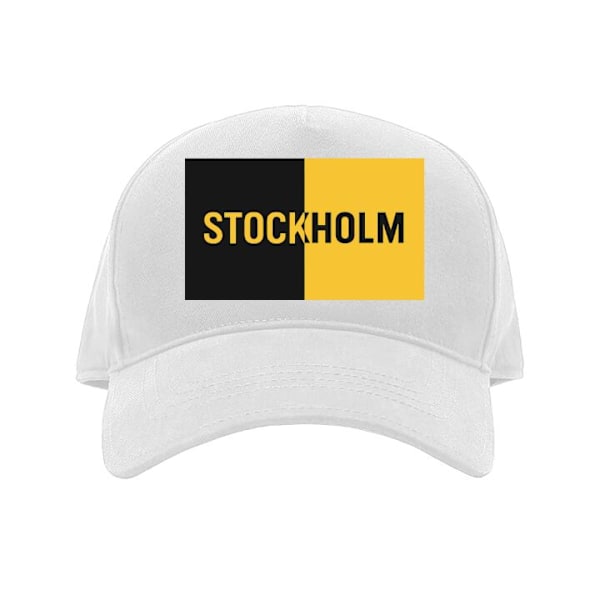 Keps för Vuxen | Klassisk Justerbar Keps Stockholm – fotboll vit Vuxen