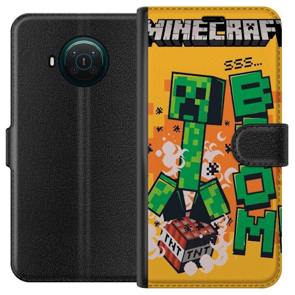 Nokia X10 Lompakkokotelo Minecraft Boom