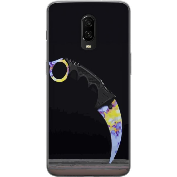 OnePlus 6T Gennemsigtig cover Karambit / Butterfly / M9 Bayone