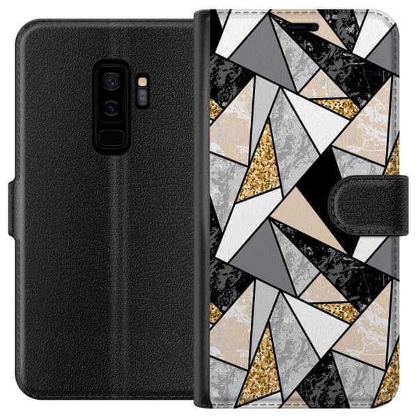 Kompatibel Tegnebogsetui til Samsung Galaxy S9+ Marmorpapir