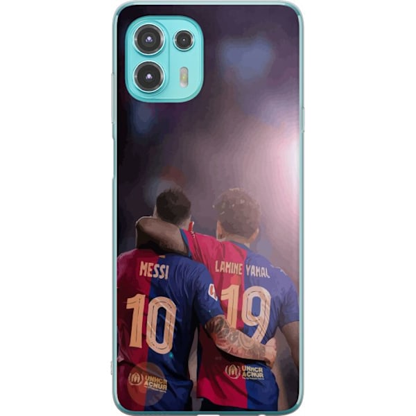 Motorola Edge 20 Lite Gennemsigtig cover Lamine Yamal VS Messi