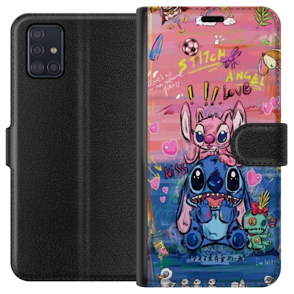 Samsung Galaxy A51 Lommeboketui Stitch kunst