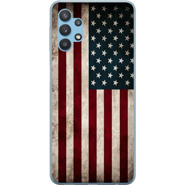 Samsung Galaxy A32 5G Läpinäkyvä kuori USA Lippu