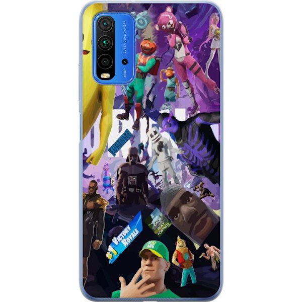 Xiaomi Redmi 9T Gennemsigtig cover Fortnite