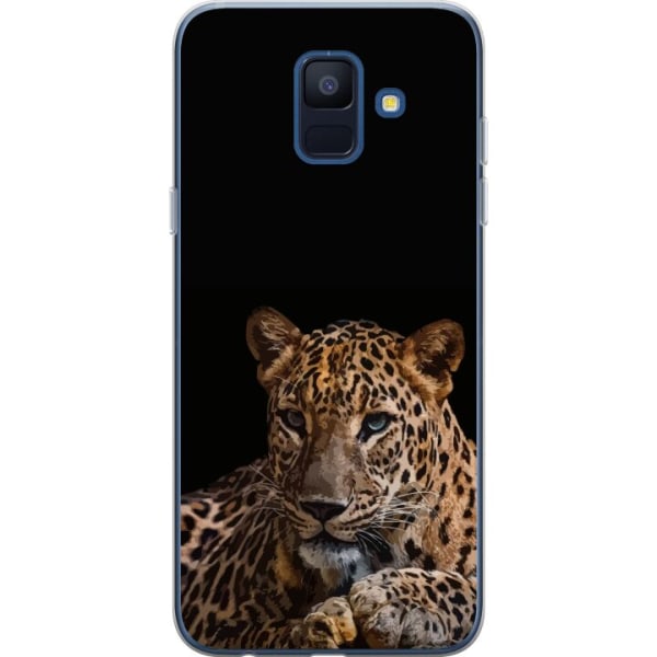 Samsung Galaxy A6 (2018) Gennemsigtig cover Leopard