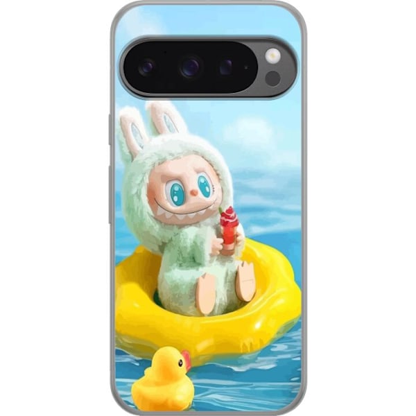 Google Pixel 9 Pro XL Gennemsigtig cover Labubu Macaron-serie