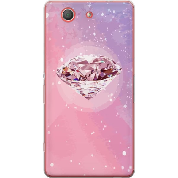 Sony Xperia Z3 Compact Gennemsigtig cover Glitter Diamant