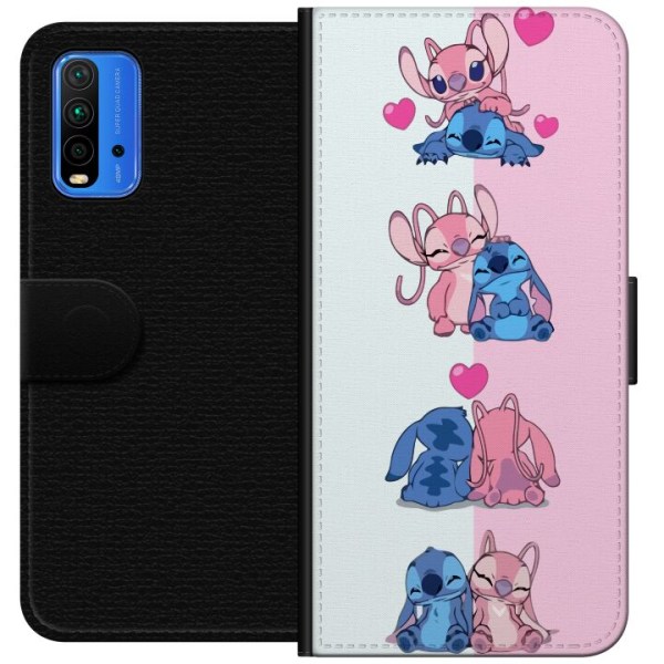 Xiaomi Redmi Note 9 4G Lommeboketui Lilo & Stitch