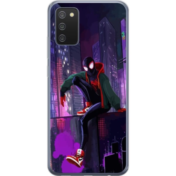 Samsung Galaxy A02s Läpinäkyvä kuori Fortnite - Spider-Man