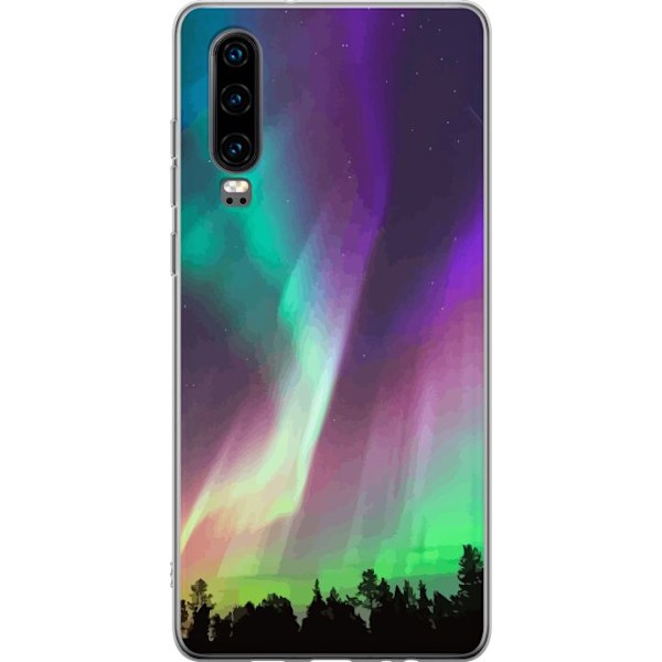 Huawei P30 Läpinäkyvä kuori Revontuli