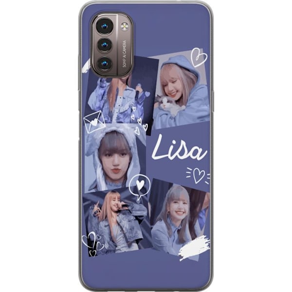 Nokia G21 Läpinäkyvä kuori Lisa Blackpink – Aesthetic K-pop Queen