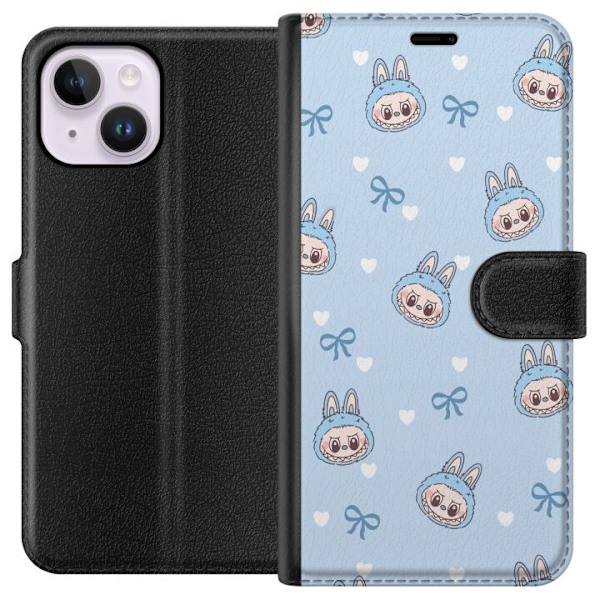 Apple iPhone 14 Plus Lompakkokotelo Labubu Tuli Henki