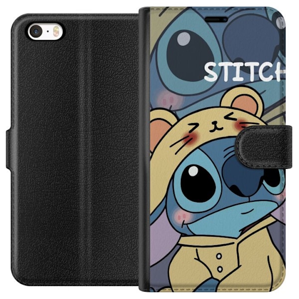 Apple iPhone SE (2016) Plånboksfodral Stitch