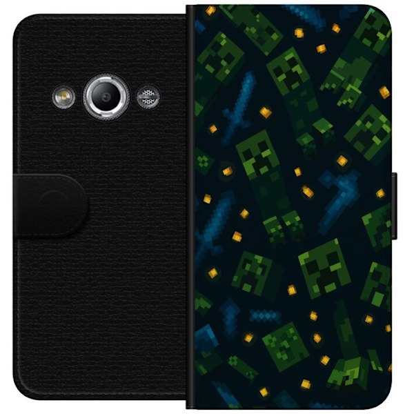 Samsung Galaxy Xcover 3 Lompakkokotelo Minecraft Dungeons Mob